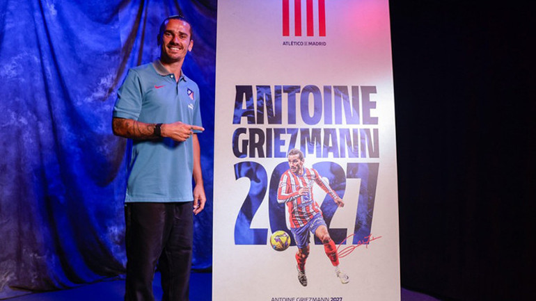 Atletico Madridde Griezmann bilmecesi sona erdi: Sözleşmesi uzatıldı
