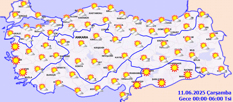 Son dakika hava durumu tahminleri il il | Bugün (11 Haziran) hava nasıl olacak İstanbulda yağmur var mı Meteorolojiden sağanak yağış uyarısı