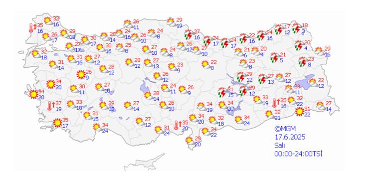 18 ile kuvvetli yağış geliyor Sağanak beklenen iller tek tek açıklandı