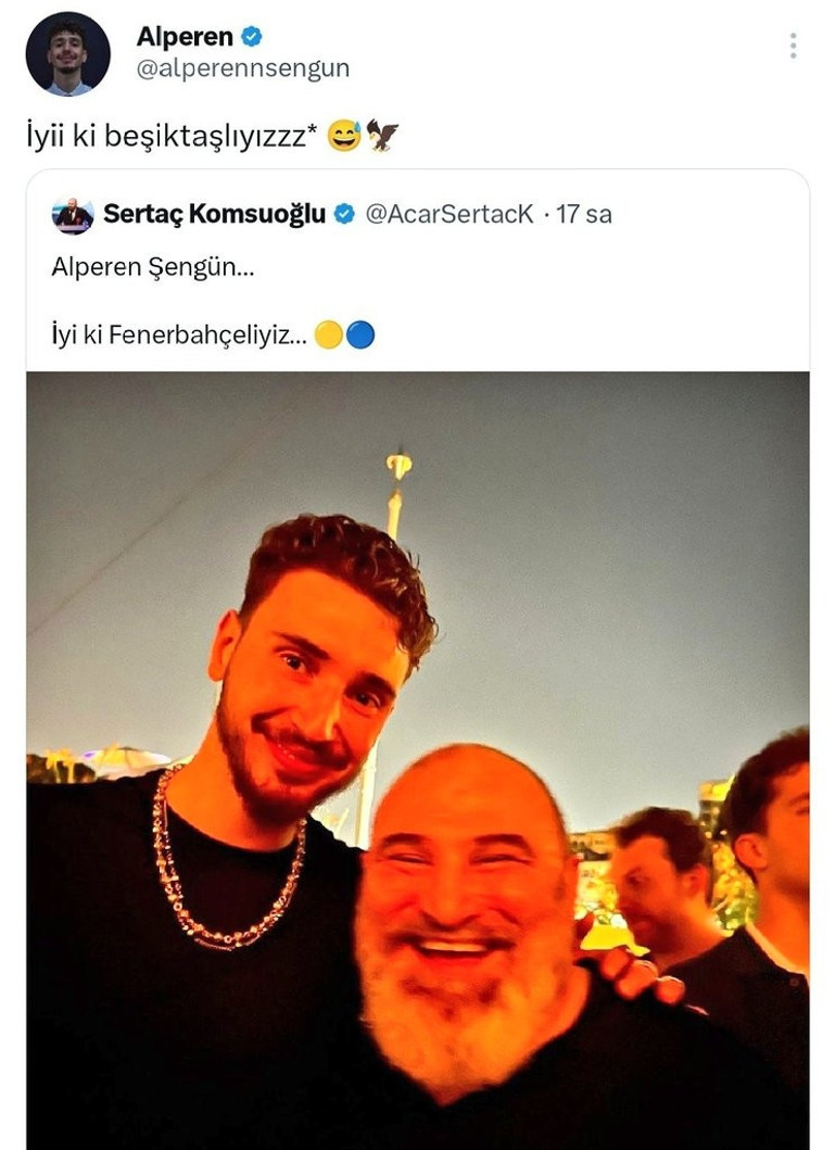 Alperen Şengünden Fenerbahçe yöneticisine ironik yanıt