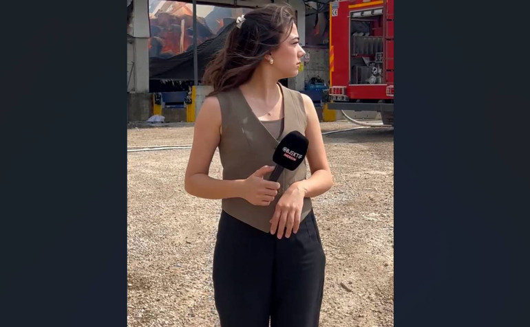 Kayıt alınmasından rahatsız oldu, basın mensubunu engellemeye çalıştı