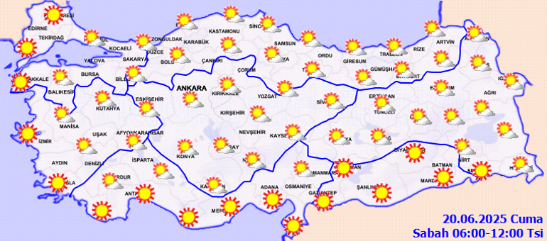 HAVA DURUMU TAHMİNLERİ İL İL | Bugün (20 Haziran) hava nasıl olacak, İstanbula yağmur yağacak mı Meteorolojiden son dakika sağanak uyarısı: Pazar günü sıcaklık düşüyor