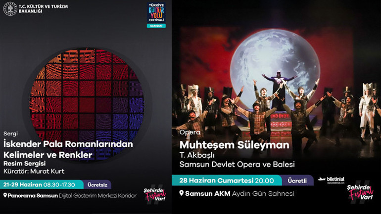 9 gün sürecek festivalde Samsunlular sanata doyacak