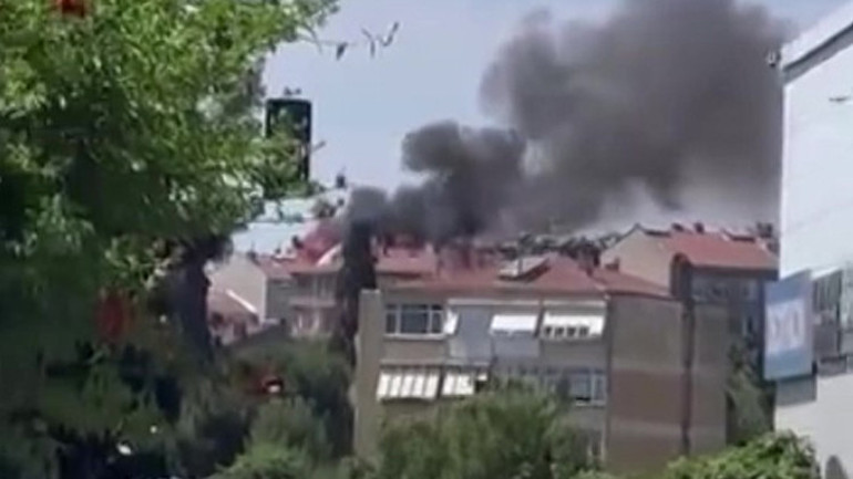 İstanbulda açık unutulan tüp, yangına neden oldu