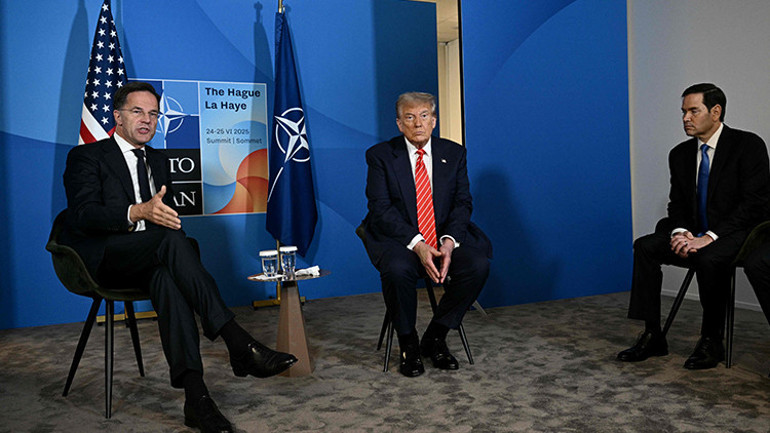Trump Laheydeki NATO zirvesinde konuştu: İrana saldırı muazzamdı
