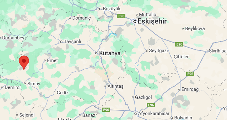 Kütahyada deprem Kandilli duyurdu