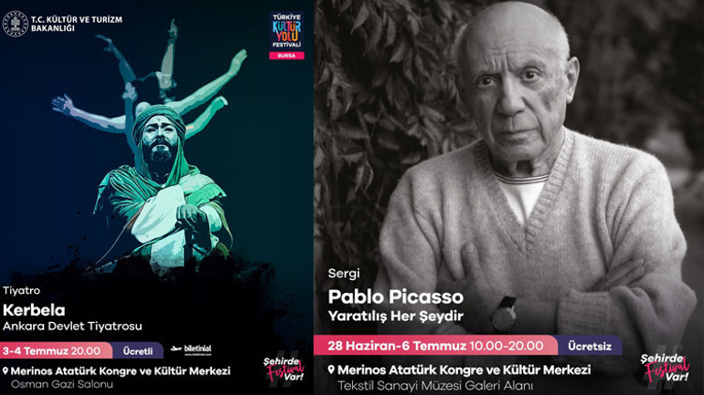 Kültür Yolu Festivali başladı Picasso Bursada...