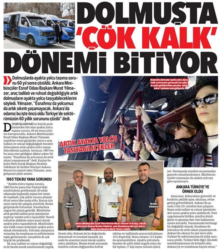Dolmuşçulardan teşekkür ziyareti