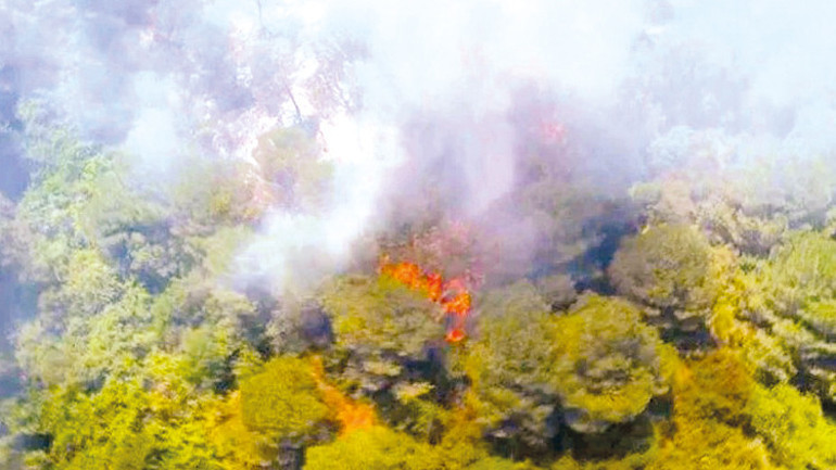 Tatil beldeleri alev kapanında