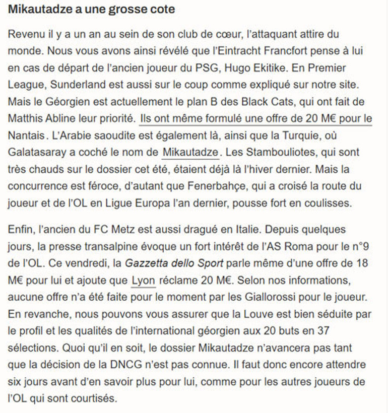 Galatasaray’dan sonra Fenerbahçe’de Mikautadze’nin peşine düştü Transferde görüşme gerçekleşti