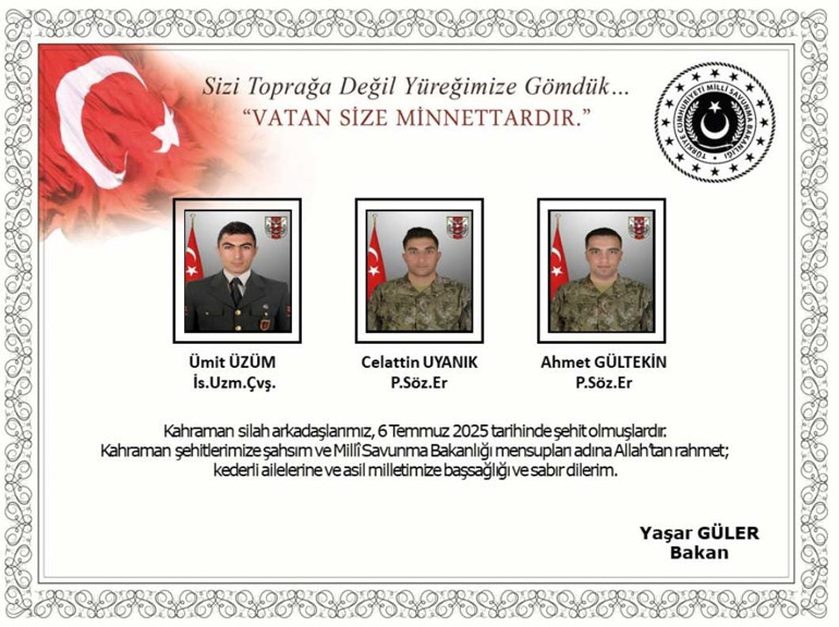 Son dakika MSBden acı haber... Mağarada metan gazı nedeniyle şehit olan asker sayısı 12ye yükseldi