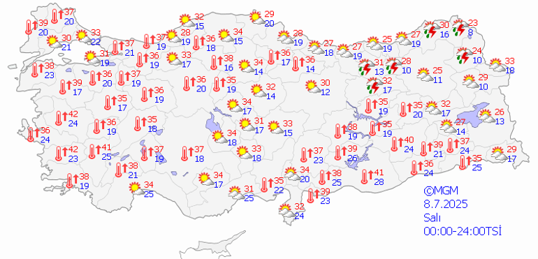 Bu hafta çok sıcak olacak Meteoroloji uyardı: Sıcaklıklar 40 dereceyi aşacak | Bu saatlerde zorunlu olmadıkça dışarı çıkmayın
