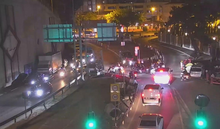 İstanbul’da tüneli kapayan 13 motosiklet sürücüsüne 133 bin lira ceza