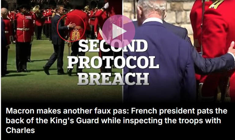 Fransa Cumhurbaşkanı Macron protokol dinlemedi, İngilizler çileden çıktı