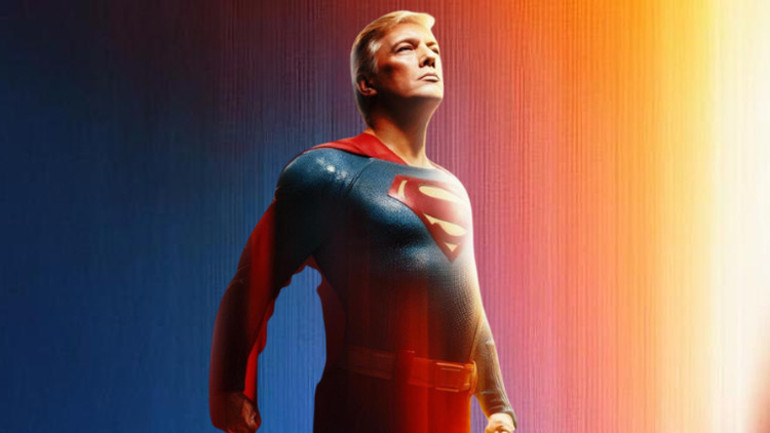 Trump Superman oldu: Yapay zekayla Papa kostümünden sonra bu kez de süper kahraman propagandası