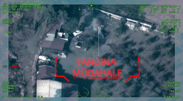 Bayraktar TB2 İHA tespit etti Orman yangınını önledi