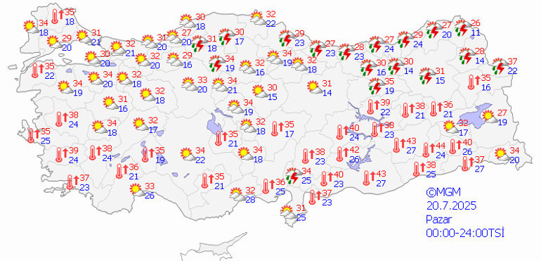 Meteoroloji bölge bölge uyardı Hafta sonu çok kuvvetli sağanak yağış ve fırtına geliyor... 34 ili etkisi altına alacak