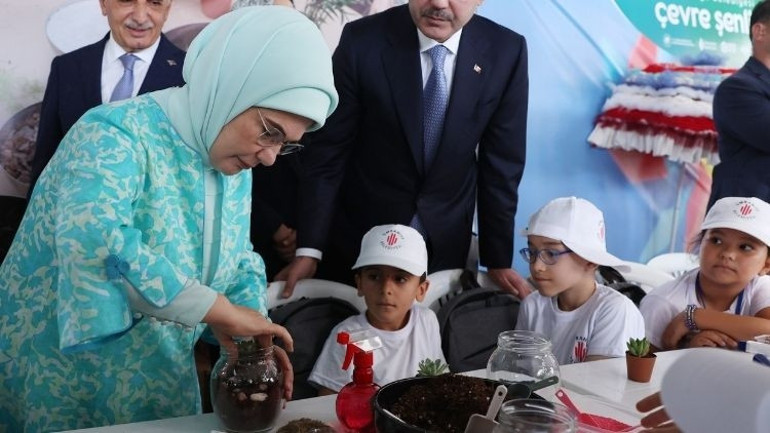 Emine Erdoğan, çevre etkinliğine katıldı