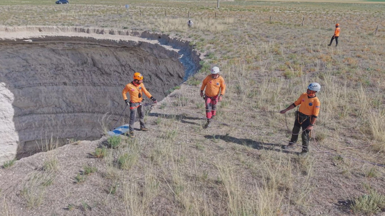 Tehlike her geçen yıl artıyor Dikkat çeken görüntüler: 33 metre derine indiler