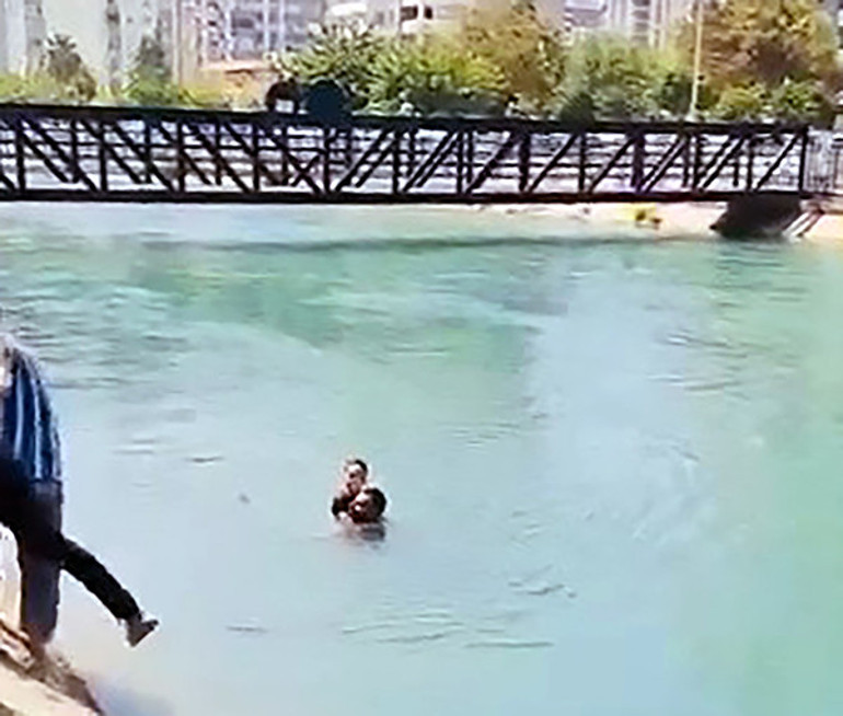 Adanada inşaat işçisinden hayat kurtaran hamle Hiç düşünmeden kendimi kanala attım