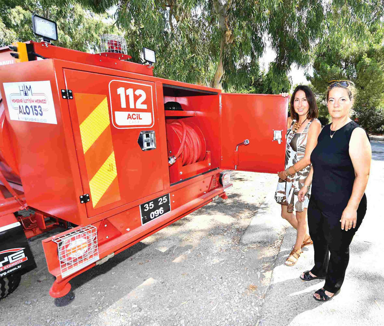 Tankerleriyle alevleri önce onlar karşılıyor