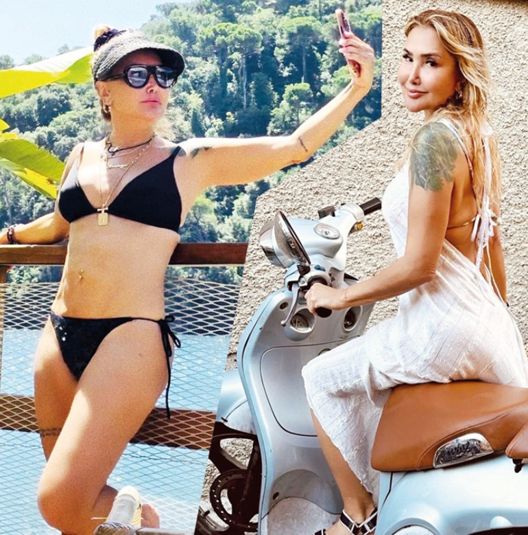 Kız kıza deniz keyfi