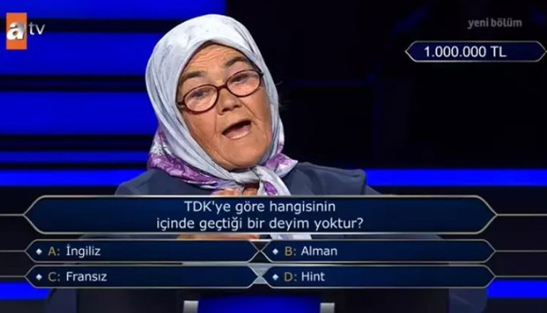 Günay Teyze bir milyonluk soruyu açtırdı, geceye damgasını vurdu