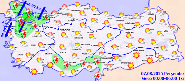 Son dakika hava durumu tahminleri il il | Bugün (7 Ağustos) hava nasıl olacak, İstanbula yağmur yağacak mı Meteoroloji ve İstanbul Valiliğinden peş peşe uyarı: Fırtına ve yağış geliyor