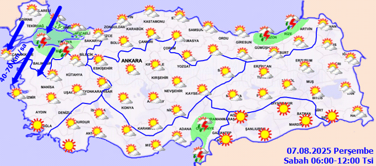 Son dakika hava durumu tahminleri il il | Bugün (7 Ağustos) hava nasıl olacak, İstanbula yağmur yağacak mı Meteoroloji ve İstanbul Valiliğinden peş peşe uyarı: Fırtına ve yağış geliyor