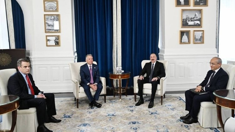 Azerbaycan Cumhurbaşkanı Aliyev, Trumpın Orta Doğu Özel Temsilcisi Witkoffla görüştü