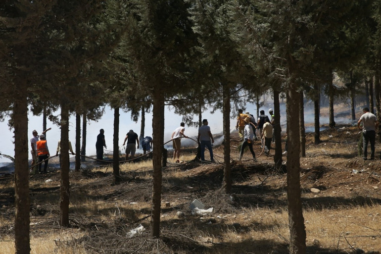 Son dakika... Kahramanmaraşta lojman inşaatında yangın