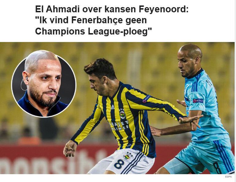 Fenerbahçe-Feyenoord maçı öncesi olay sözler ‘Şampiyonlar Ligi takımı değil’