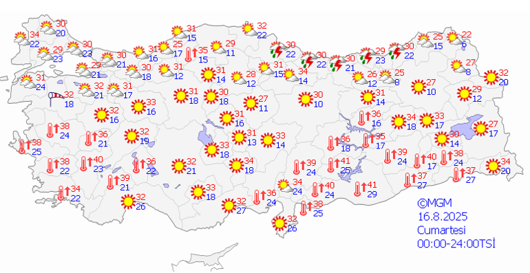Kuvvetli fırtına geliyor Meteoroloji 11 il için alarm verdi | 6 ilde sağanak bekleniyor