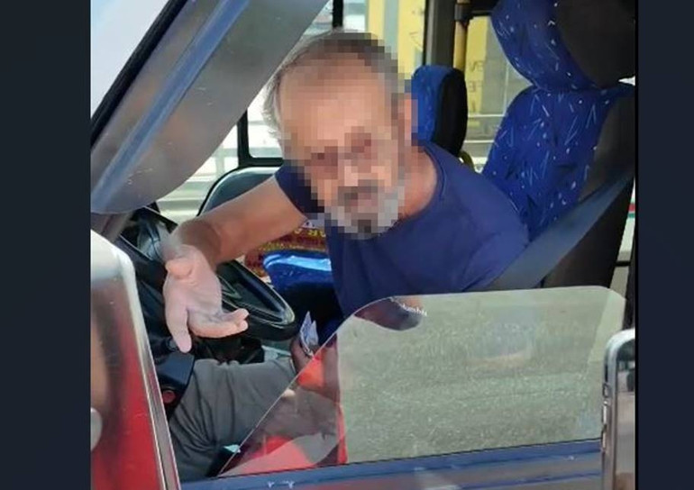 Denetimde ceza yiyen dolmuş şoföründen ilginç cevap: Yasak mı