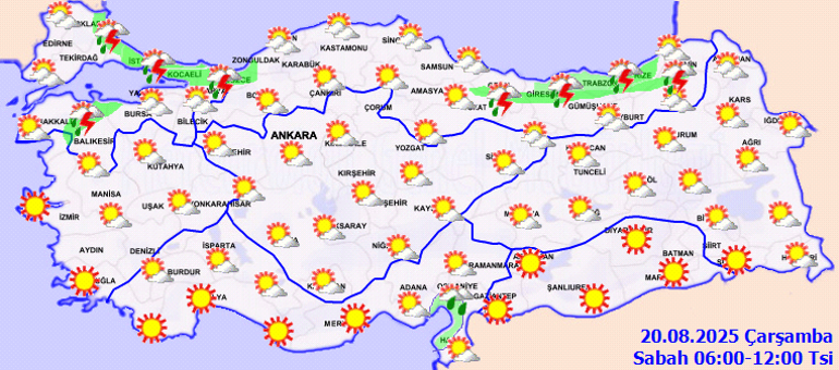 Son dakika hava durumu o illerde değişiyor... Meteoroloji bölge bölge uyardı: Gök gürültülü sağanak yağmur bekleniyor