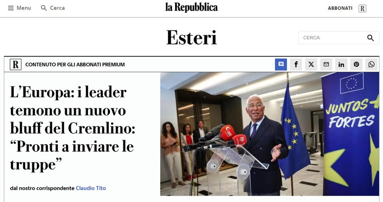 Avrupalı liderlerin blöf korkusu Putinin gerçek niyeti hala belirsiz... İtalya Savunma Bakanı açıkladı: Güvenlik garantisi nasıl işleyecek