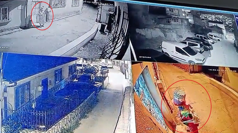 Bursada bir tuhaf olay Sokakta görenlerin yüreği ağzına geldi... İki kadın çocuklarını alıp eve kaçtı