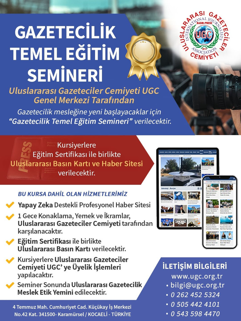 Uluslararası Gazeteciler Cemiyetinden Gazetecilik Temel Eğitim Semineri