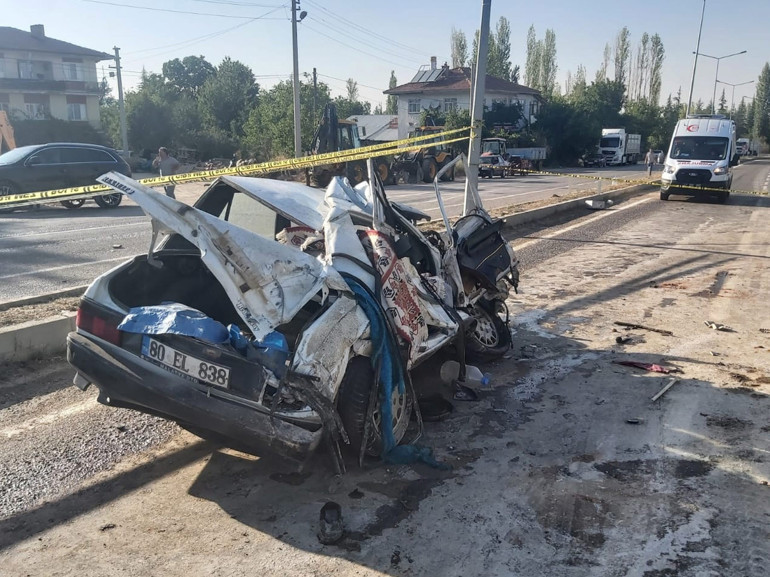 Çekici Kaza Anı