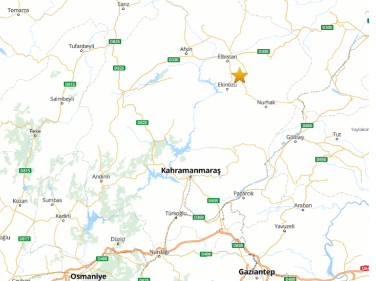 Kahramanmaraş Elbistanda 4 büyüklüğünde deprem