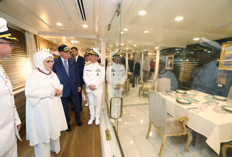 Cumhurbaşkanı Erdoğan’dan Atatürk’ün manevi mirası Savarona’ya ziyaret