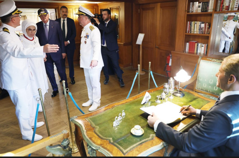 Cumhurbaşkanı Erdoğan’dan Atatürk’ün manevi mirası Savarona’ya ziyaret