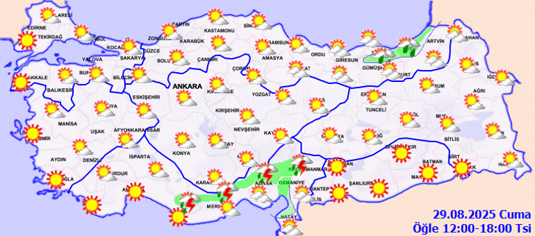 Meteoroloji il il açıkladı: 29 Ağustos 2025 hava durumu raporu... Bugün hava nasıl olacak