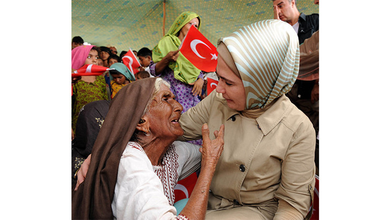 Emine Erdoğandan Pakistandaki sel felaketine ilişkin paylaşım