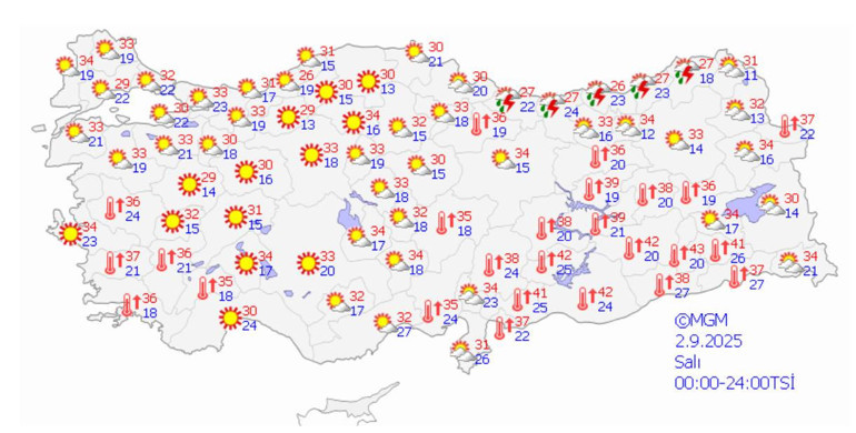 Meteorolojiden 6 il için sağanak uyarısı... | Bu şehirlerde kavurucu sıcak devam edecek: İşte 5 günlük rapor