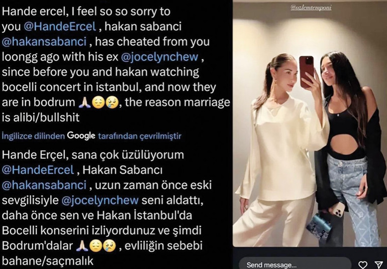 Eski sevgiliyle mi aldattı Hakan Sabancı ve Hande Erçelin ayrılık nedeni ihanet mi