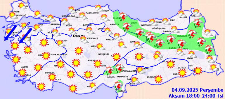 Son dakika... İki ilde sarı alarm Meteorolojiden 12 il için gök gürültülü sağanak yağış uyarısı