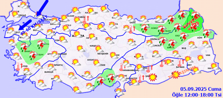 Dikkat Meteoroloji bölge bölge uyardı: Kuvvetli yağış, fırtına ve toz taşınımı geliyor