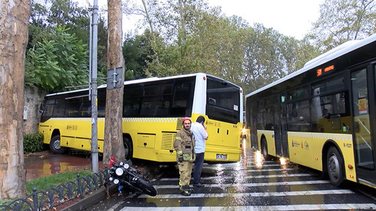 İstanbulda peş peşe otobüs kazaları