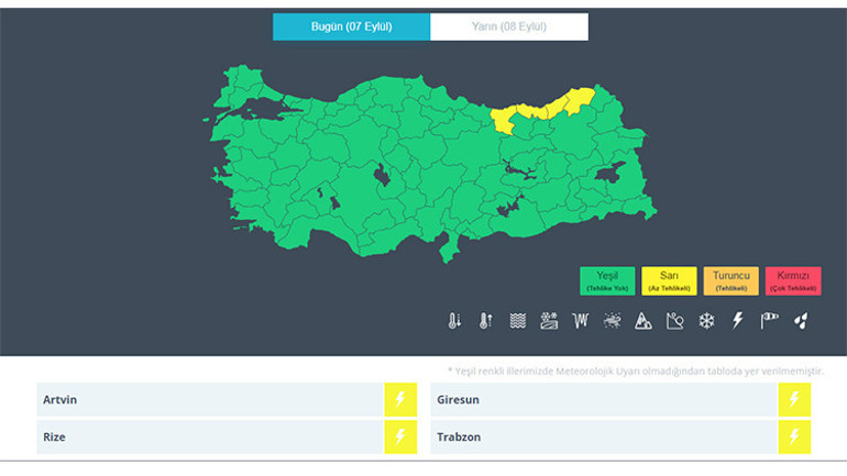 Gök gürültülü sağanak devam edecek... Meteorolojiden 4 il için sarı kodlu alarm İşte o şehirler